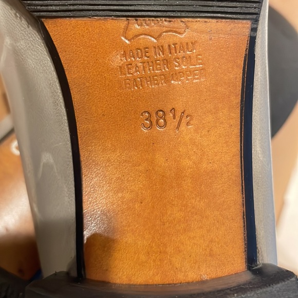 SANDRO VICARI Gray Box Toe Shoes Made in Italy Size 381/2 - Picture 8 of 8